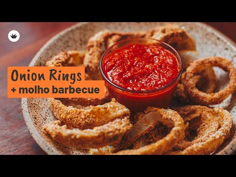ONIONS RINGS crocante + MOLHO BARBECUE - versão saudável! l Receitas AF