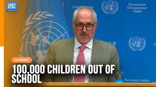 YouTube video thumbnail: UN Says Nearly 100,000 Children Unable to Return to School in Lebanon