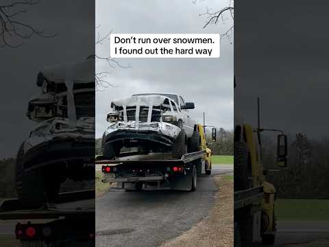 Don’t run over snowmen #trucks #car #automobile