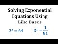 Exponential Equations and Properties