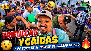 Pleito y caidas en este desfile de comercio #sao 
