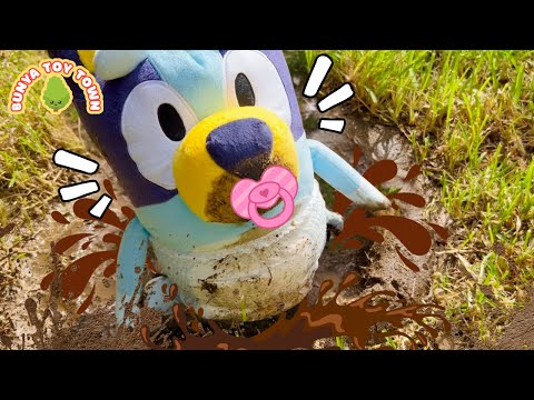 Baby BLUEY Stinky Nappy Don't Be Messy! | Lessons For Kids | Pretend Play with Bluey Toys