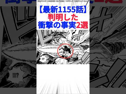 【最新1155話】判明した衝撃の事実2選