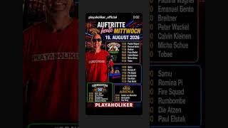 Auftritte heute Mittwoch 19. August 2026