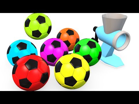 Learn Colors for Kids w Soccer Balls & McQueen - Superheroes Learning Video for Children Babies