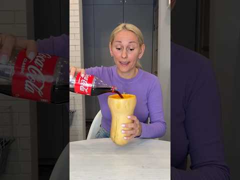 He made a glass of Coca-Cola for her from Pumpkin