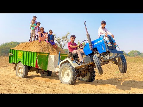 Mini Tractor Escort Steeltrac 15 Stuck in dry mud