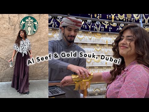 I tried GOLD BRACELETS at Gold Souk & Al Seef, Dubai 😱😍🔥