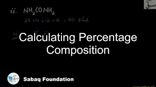 Calculating Percentage Composition