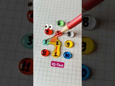Vẽ một đường nối 11 số #drawing #line #maths #quiz #shorts