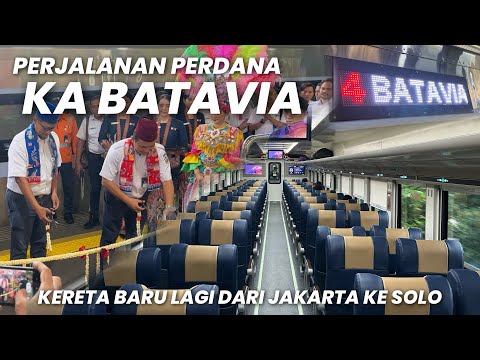 PERJALANAN PERDANA & PERESMIAN KA BATAVIA‼️Kereta Baru Jakarta - Solo Recommended Untuk Liburan