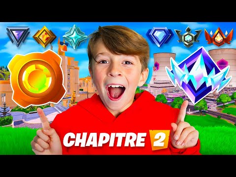 Mon PETIT FRÈRE passe de BRONZE à UNREAL sur le CHAPITRE 2 ! (9 ans)