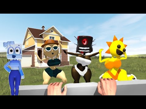 SPRUNKI ICIELLA LOVE STORY VS HOUSES!! INCREDIBOX COOL AS ICE PHASE SONG In Garry`s Mod!