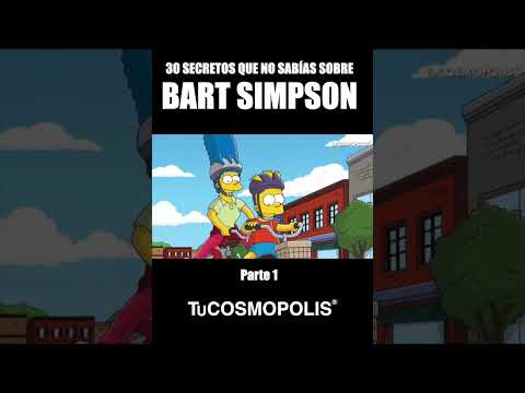 30 SECRETOS que NO SABÍAS sobre BART SIMPSON Parte 1