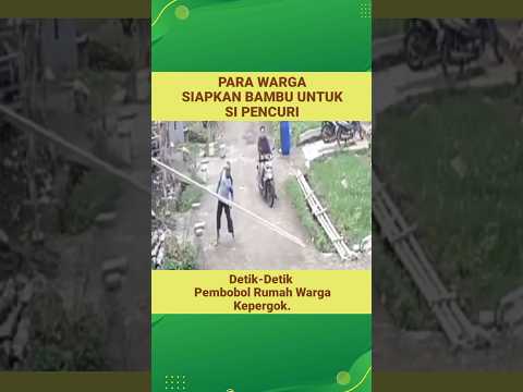 PENCURI KETAR-KETIR MAU DIHANTAM BAMBU #Shorts