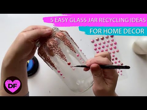 5 Easy Glass Jar Recycling Ideas for Home Decor