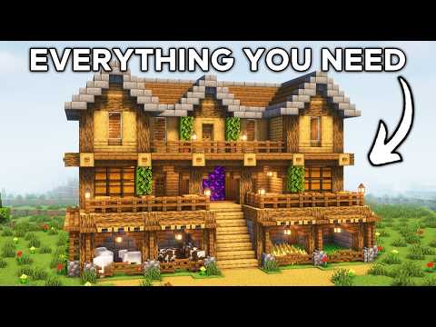 Minecraft: Best Survival House Tutorial🏠