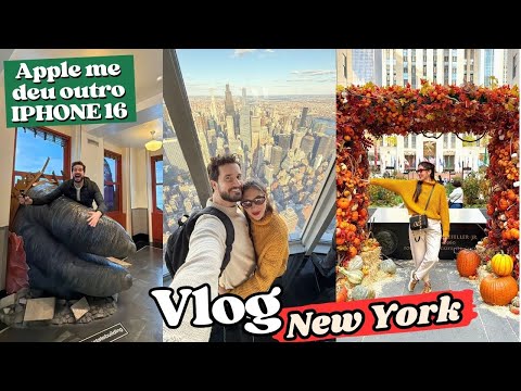 VLOG NOVA YORK l A APPLE me DEU um IPHONE NOVO!  5ª AVENIDA, EMPIRE STATE…