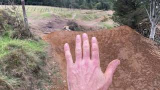Squirrel tracks #sharkfins rebuilt - OGL’s Squirrel Track top jumps rebuilt at Llangollen #mtb 