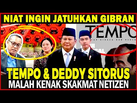 GEGER! TIM PRABOWO-GIBRAN BONGKAR NARASI HOAX DARI TEMPO DAN DEDDY SITORUS! MAU JATUHKAN PRABOWO?