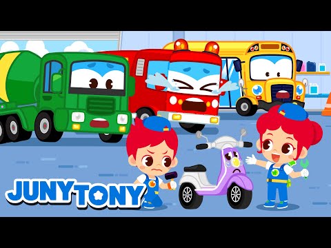 🚑 JunyTony Hospital Rescue Team | Fix Toys, Vehicles & Dinosaurs! | Kids Songs & Cartoons