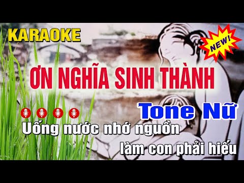 Ơn Nghĩa Sinh Thành Karaoke Tone Nữ (B) Ca Khúc Hát Về Mẹ Vu Lan Báo Hiếu | Nhạc Sống Trung Hiếu