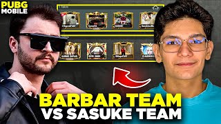 BARBAR İLE 50.000 TL CEZALI VS ATTIK ! BARBAR TEAM VS SASUKE TEAM - PUBG MOBİLE