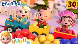 🚃 Paseo en tren colorido + velho macdonald 🐮 | Canciones Para Niños | NuNu Tv Canciones Infantiles
