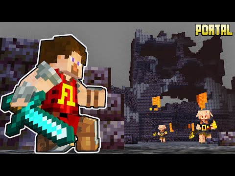 Die verlassene Festung der Piglins - Minecraft Portal