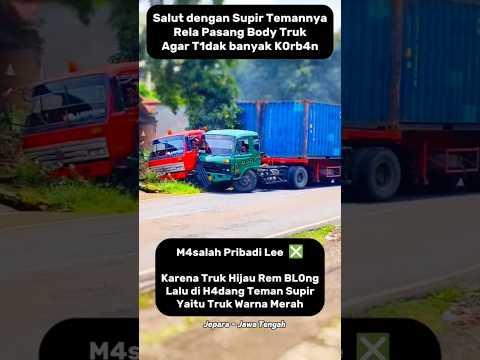Truk trailer Rem BL0n9  #shorts #truck #driver #bus #fyp #viral #short #supirtruk #truk #truckdriver