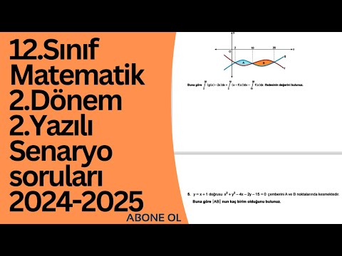 12.Sınıf Matematik Meb 2.Dönem 2.Yazılı Senaryo Soruları 2024-2025#2025 #12sınıf #meb