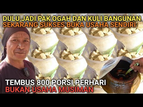 BUKAN MAIN TEMBUS 800PORSI PERHARI DU LU PERNAH JADI PAK OGAH SEKARANG SUKSES USAHA SENDIRI