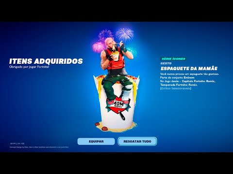 *RESGATE AGORA* RECOMPENSA GRÁTIS por 24 HORAS no FORTNITE! (EMINEM, JUICE WRLD)