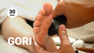 ごりごり足つぼ | 土踏まずがゴリゴリなワーキングママ | むくみ | 30代女性 | 右足