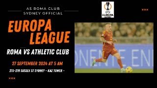 ROMA vs ATHLETIC CLUB 1-1 _ Live Reaction dall'AS Roma Club Sydney