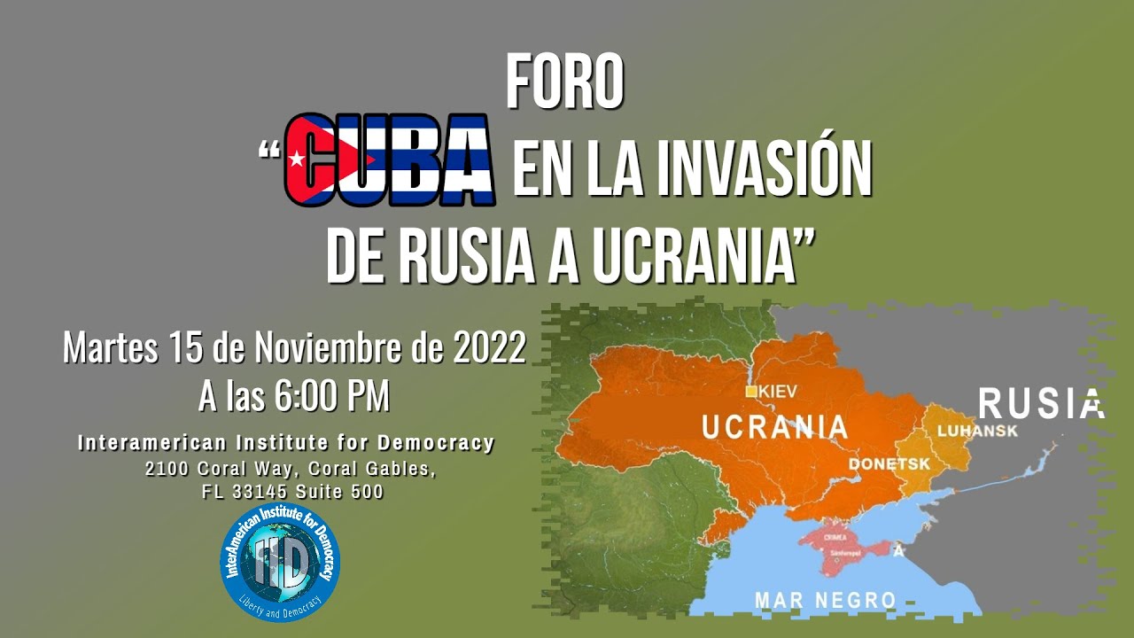 Foro "Cuba en la invasión de Rusia a Ucrania"