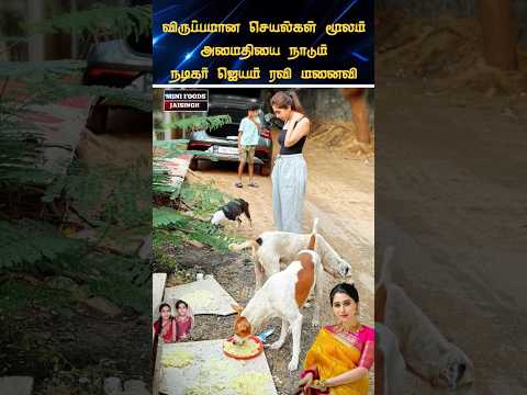 💖 நடிகர் ஜெயம் ரவி மனைவி ஆர்த்தி Latest Cute Video 💖 #trending #wedding #shortsfeed #shorts #tamil