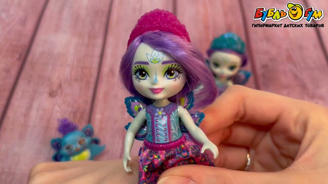 Набор игровой  Enchantimals  Пэттер Павлина и Флап с сестрой Пьера Павлина и Фезер - видео