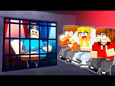 GRUBY POLICJANT ZAMKNĄŁ NAS W WIĘZIENIU w Minecraft! (BARRY'S PRISON RUN)