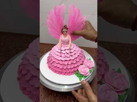 Cute pink doll cake #shortsfeed #trending #shorts #dollcake #BarbieDollCake #cakedecorating