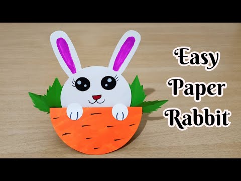 Cute Paper Rabbit | How to make rabbit with paper | Easy paper rabbit craft Ideas | Paper craft