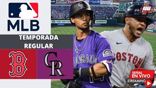 🔴 EN VIVO: Boston Red Sox Vs Colorado Rockies - MLB - JUEGO 3