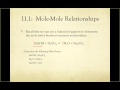 Mole Ratios and Stoichiometry Concepts