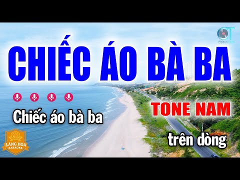 Chiếc Áo Bà Ba Karaoke | Nhạc Dân Ca Trữ Tình Tone Nam | Làng Hoa Karaoke