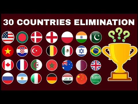 30 Countries 29 Eliminations Marble Race - Who Wins?