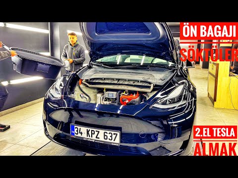 2.EL TESLA ALDIK! | TELEFONDAN ARAÇ DEVİR İŞLEMLERİ | EKSPERTİZDE NERELERE BAKILDI? |2024 MODEL Y SR