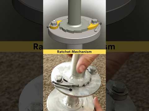 Ratchet Mechanism ✅ Useful Mechanism for Engineers 👷 #ratchet #mechanical #mechanism #solidworks