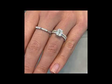 2 ct Cushion Cut Diamond Signature Wrap Ring