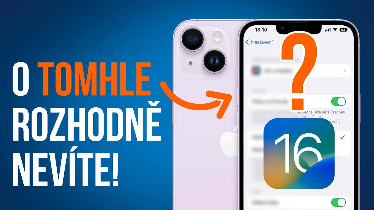 🍎 Skryté novinky v iOS 16, o kterých nevíte! 📱