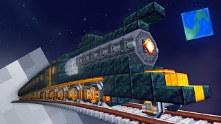 COMO CRIEI UM TREM ESPACIAL no MINECRAFT!